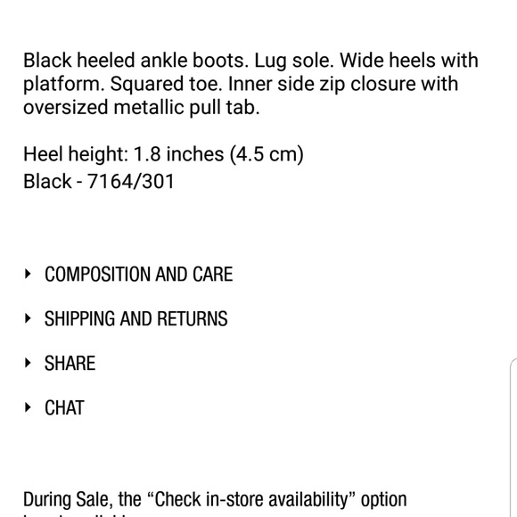 ZARA SQUARED ANKLE BOOTS WITH LUG SOLES - Picture 7 of 7